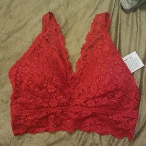 Red Lace Bralette